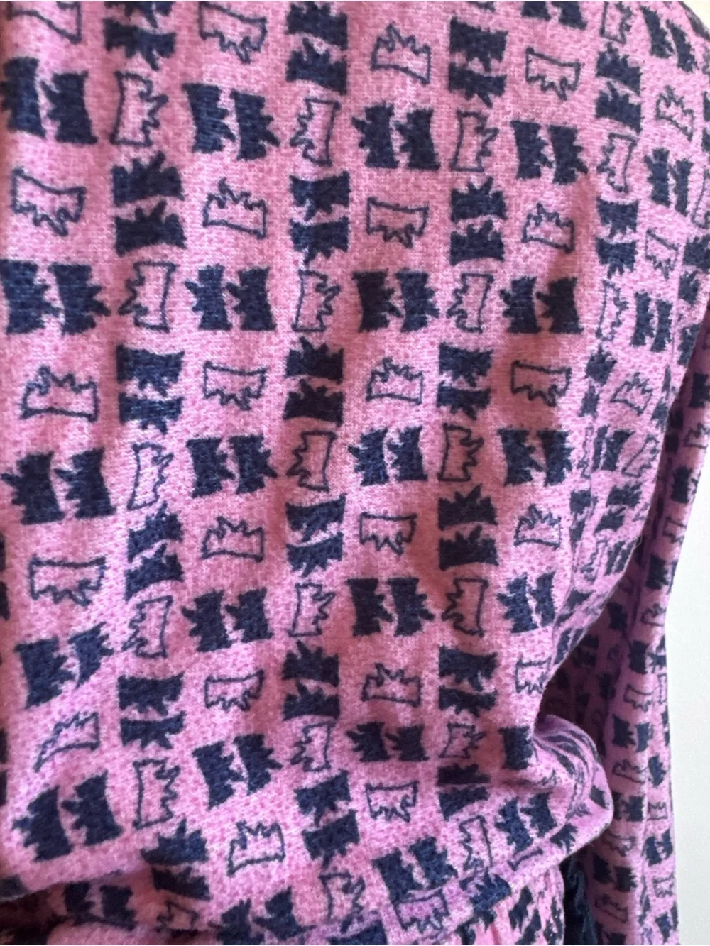 Juicy Couture Pink and Black Logo Print Kids Pajama Set